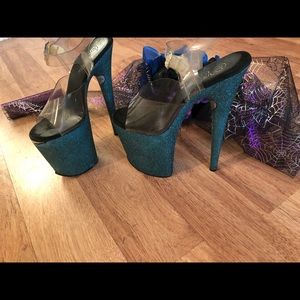 8” high platform pleaser stripper heels